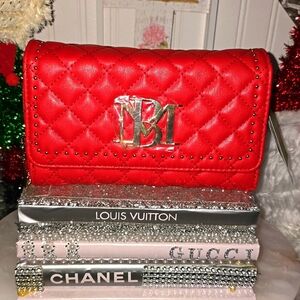 NWT red Badgley Mischka bag